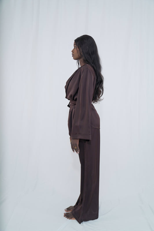 PANTALON ÉTHER MARRON