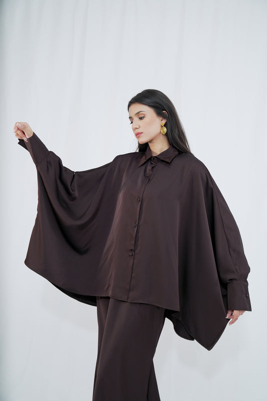 CHEMISE ÉTHER MARRON